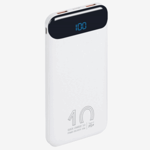 RIVACASE zunanja baterija powerbank 10.000 mAh VA2540 Quick Charge / PD 20W z LCD-jem bel
