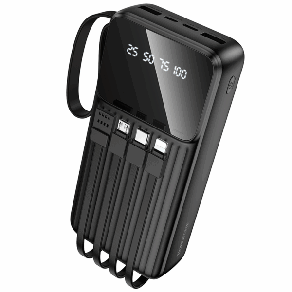 Borofone zunanja baterija powerbank BJ76A 20.000 mAh z LCD-jem  - črna