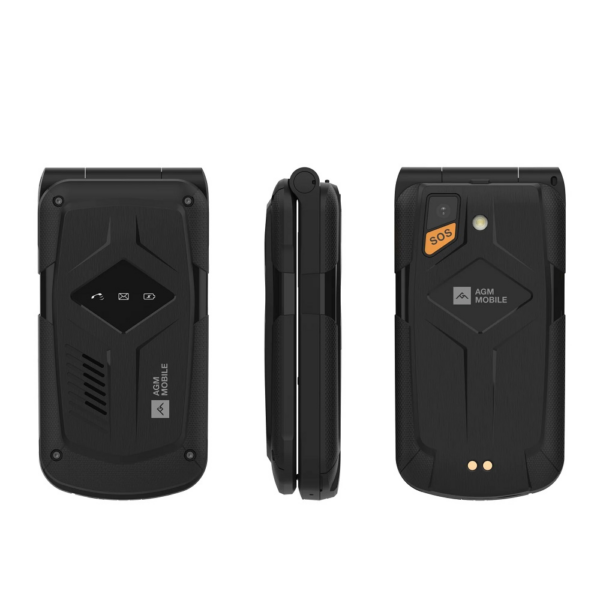 AGM Odporni preklopni telefon na tipke Flip M10 (4G LTE) Dual SIM, IP68/IP69K/MIL-STD-810H, črn - Image 2