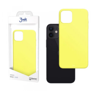 3MK Liquid silikonski ovitek za iPhone 13 6.1 - mat rumen