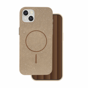 Silikonski ovitek Glitter z MagSafe za iPhone 17 Pro - bež