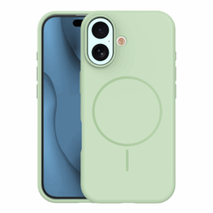 Mat Liquid silikonski ovitek z MagSafe za iPhone 17 - zelen