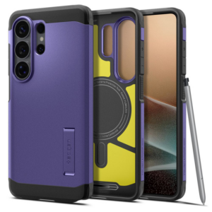 Spigen Tough Armor silikonski ovitek odporen na udarce za Samsung Galaxy S26 Ultra 5G - vijola