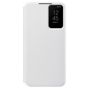 SAMSUNG original torbica Clear View EF-ZS906CWE za SAMSUNG Galaxy S22 Plus 5G - bel