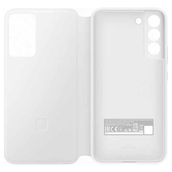 SAMSUNG original torbica Clear View EF-ZS906CWE za SAMSUNG Galaxy S22 Plus 5G - bel - Image 5