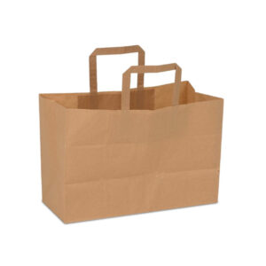 Papirnate vrečke na ročaj RJAVE, 32 x 22 x 26 cm, 250 kos/krt