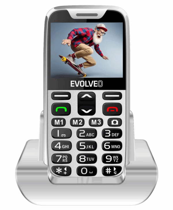 EVOLVEO Easyphone XR telefon na tipke za starejše - bel - Image 2