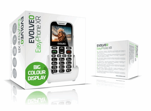 EVOLVEO Easyphone XR telefon na tipke za starejše - bel - Image 6