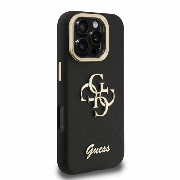 GUESS Cam Stand GUHCP16LPCS4GSK ovitek za iPhone 16 Pro s stojalom - črn - Image 4