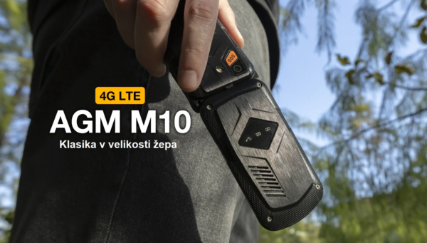 AGM Odporni preklopni telefon na tipke Flip M10 (4G LTE) Dual SIM, IP68/IP69K/MIL-STD-810H, črn - Image 7