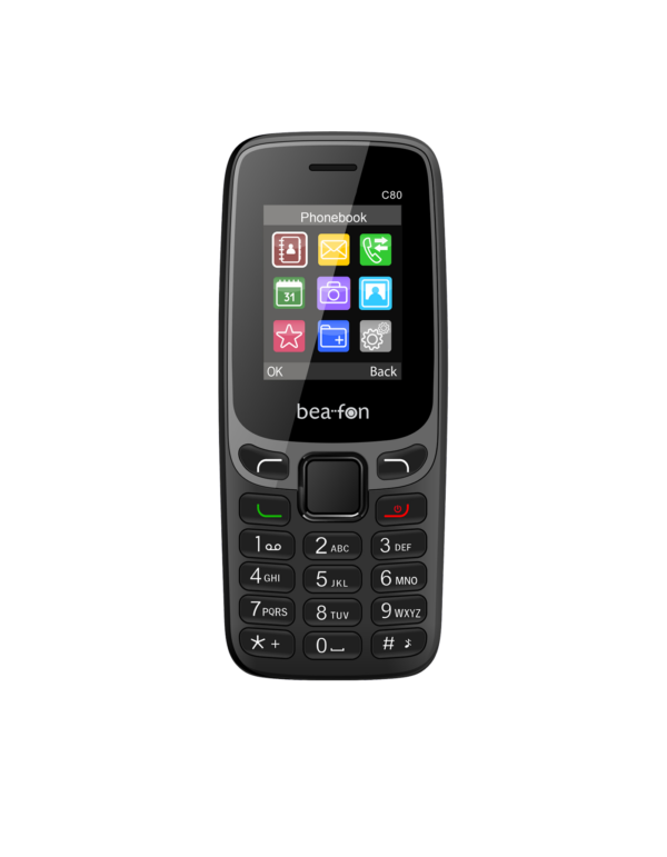 Beafon C80 telefon na tipke - črn