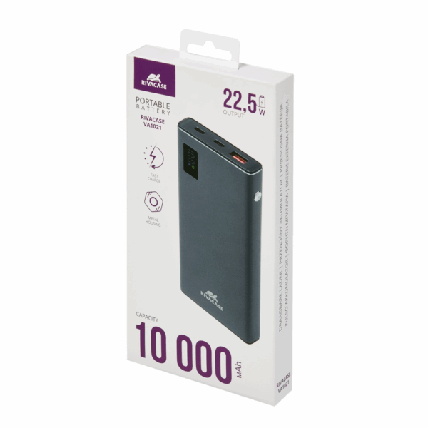 RIVACASE VA1022 QC / PD prenosna baterija powerbank 20.000 mAh 22,5W - metal - Image 11