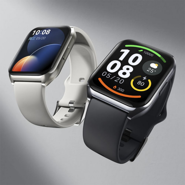 Haylou Watch 2 Pro LS02 pametna športna ura - srebrna z belim paščkom - Image 3