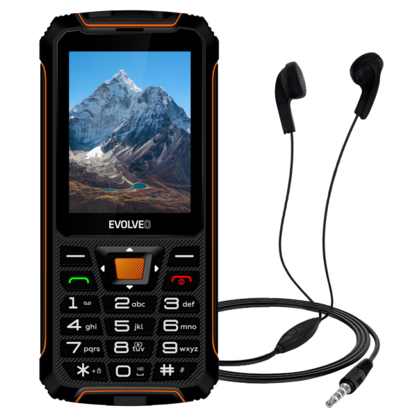 EVOLVEO StrongPhone SGP-Z6 telefon na tipke - črno oranžen - Image 3