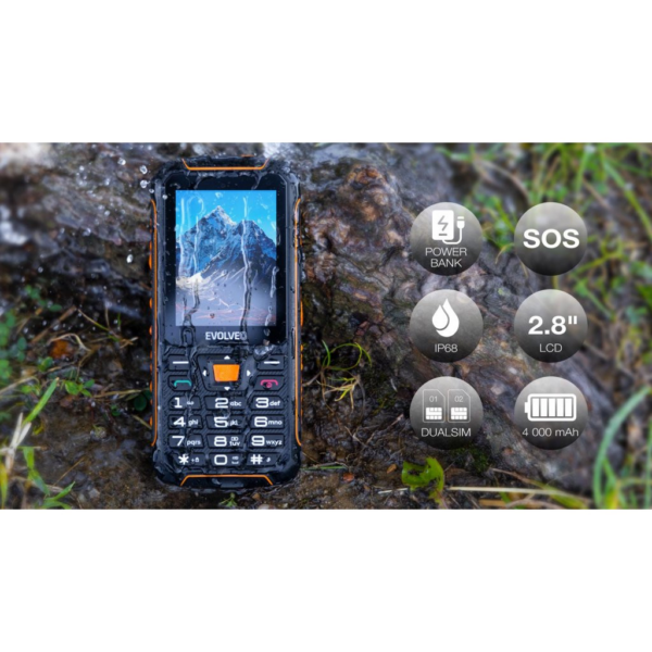 EVOLVEO StrongPhone SGP-Z6 telefon na tipke - črno oranžen - Image 7