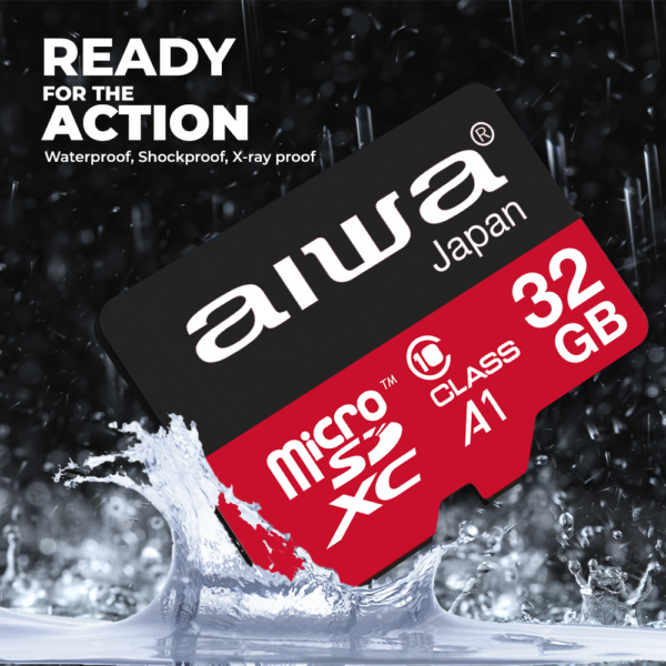 Aiwa spominska kartica MicroSD XC 32GB Class 10, 30MB/s z adapterjem SD - Image 4