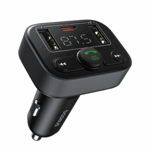 Baseus FM2 Transmiter, bluetooth, prostoročna naprava + avtopolnilec 2x USB A in USB-C 18W