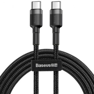 Baseus podatkovni kabel Catklf-HG1 Quick Charge Type C 60W 2m  - črn