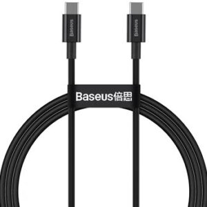 Baseus podatkovni kabel Catys-B01 Supirior Quick Charge 100W Type C na Type C - črn