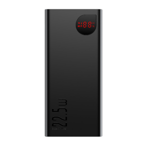 Baseus prenosna baterija Adaman Metal powerbank 20.000 mAh 22,5W 2xUSB + 1x Type C - črn