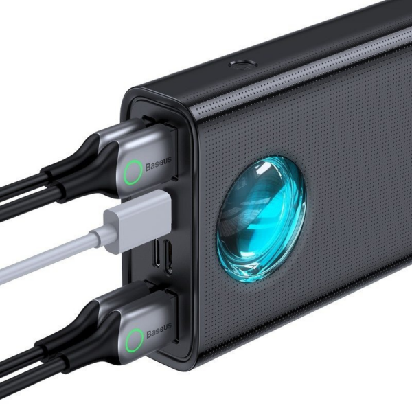 Baseus prenosna baterija PPLG-A01 Amblight PowerBank 30000 mAh Quick Charge / PD 65W z 4x USB + 1x Type C - črn - Image 3