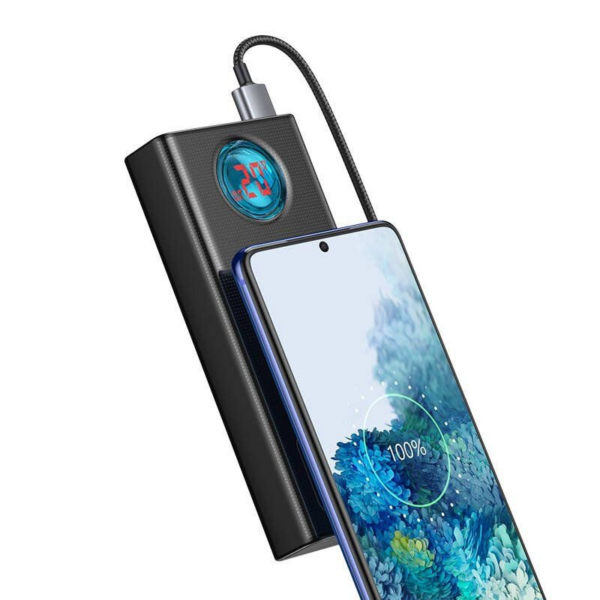 Baseus prenosna baterija PPLG-A01 Amblight PowerBank 30000 mAh Quick Charge / PD 65W z 4x USB + 1x Type C - črn - Image 9