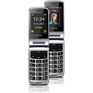 Beafon SL645 preklopni telefon na tipke za starejše - črn