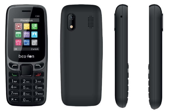 Beafon C80 telefon na tipke - črn - Image 4