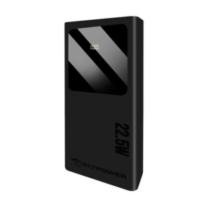 Beepower prenosna baterija BP-20PD QC 22,5W powerbank 20000 mAh 2x USB, 1x Type C črn
