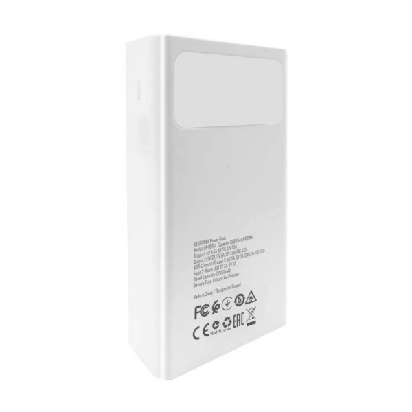 Beepower prenosna baterija BP-30PD QC 22,5W powerbank 30000 mAh 2x USB, 1x Type C bel - Image 2