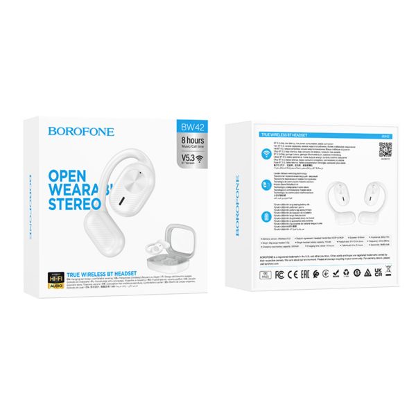 Borofone bluetooth slušalke buds BW42 stereo bele - Image 4