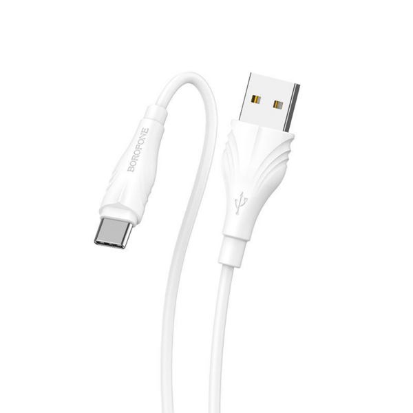 BOROFONE podatkovni kabel BX18 Type C na Type A 2m 3A bel - Image 6