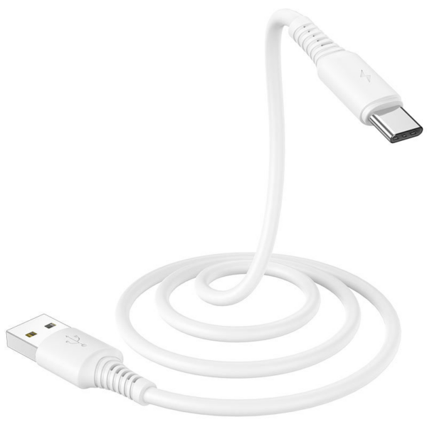 BOROFONE podatkovni kabel BX47 Type C na USB 1m QC 3A bel - Image 2
