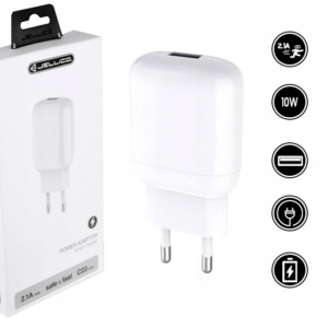 Jellico adapter C22 hišni polnilec 2,1A Quick Charge 10W vhod USB A - Original (EU Blister) bel
