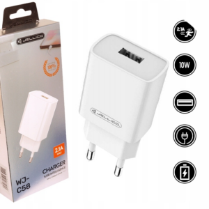 Jellico adapter C58 hišni polnilec 2,1A Quick Charge 10W vhod USB A - Original (EU Blister) bel