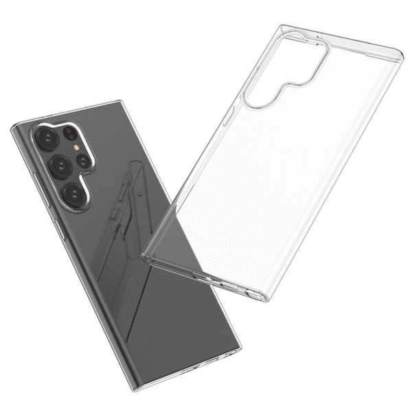 Clear Case 1,8 mm silikonski ovitek za Samsung Galaxy S24 Ultra 5G - prozoren - Image 3