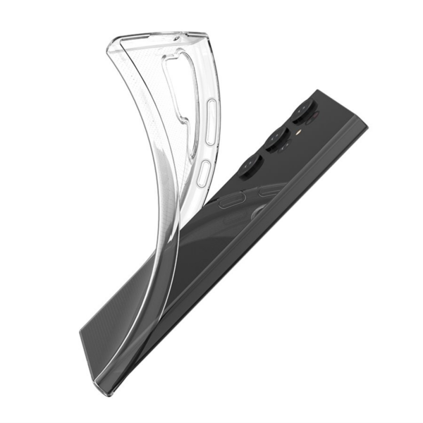 Clear Case 1,8 mm silikonski ovitek za Samsung Galaxy S24 Ultra 5G - prozoren - Image 4