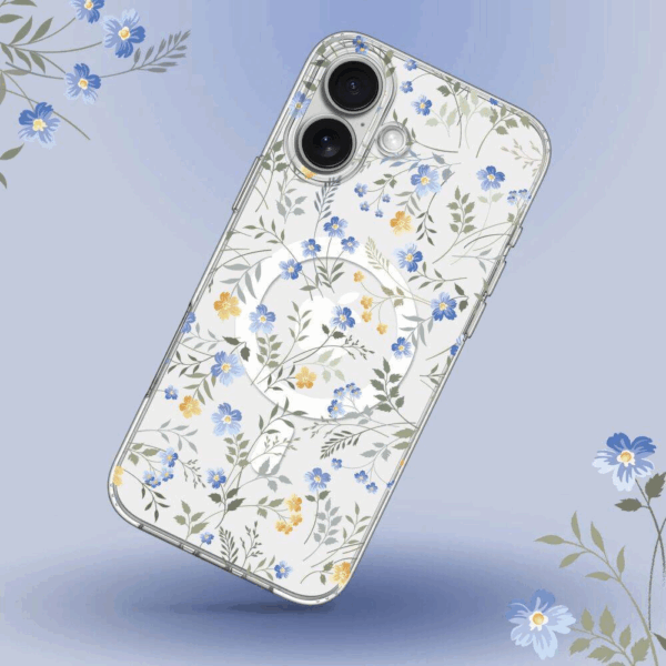 Clear Case Aurora Flower za iPhone 16e MagSafe - prozoren - Image 2