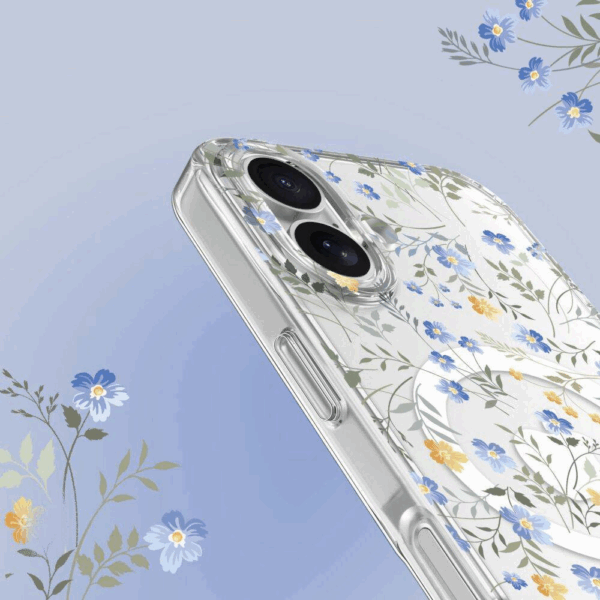 Clear Case Aurora Flower za iPhone 16e MagSafe - prozoren - Image 3