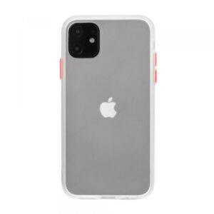 Silikonski ovitek s trdim zadnjim delom za iPhone 12 mini  - prozoren