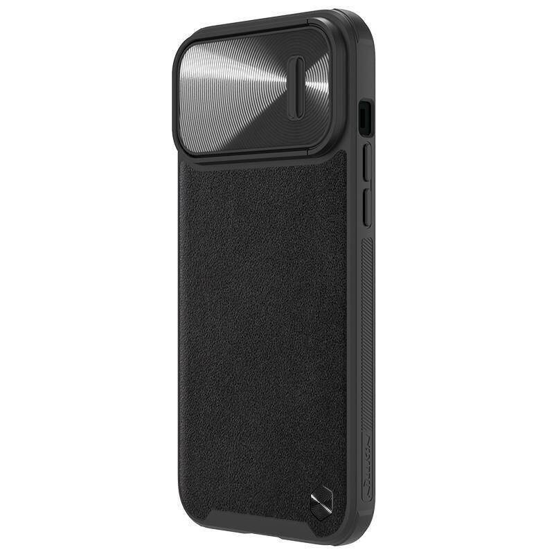 Nillkin CamShield Leather Case zaščita za iPhone 14 Pro - črna - slika 2