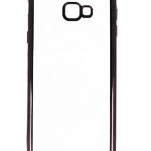Silikonski ovitek z okvirjem za Samsung Galaxy J4 Plus (2018) J415 - črn