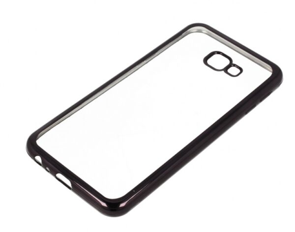 Silikonski ovitek z okvirjem za Samsung Galaxy J4 Plus (2018) J415 - črn - Image 4