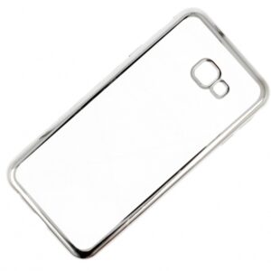 Silikonski ovitek z okvirjem za Samsung Galaxy J4 Plus (2018) J415 - svetlo siv