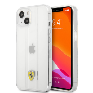 Ferrari silikonski ovitek Scuderia Ferrari FES3SHCP13MTR za iPhone 13 6.1 - prozoren
