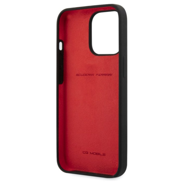 Ferrari silikonski ovitek Scuderia Ferrari FESSIHCP13XBK za iPhone 13 Pro - črn - Image 4