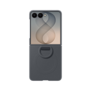 Samsung originalni magnetni silikonski ovitek Ring Case za Samsung Galaxy Z Flip8, grafiten (EF-EF776CBEGWW)