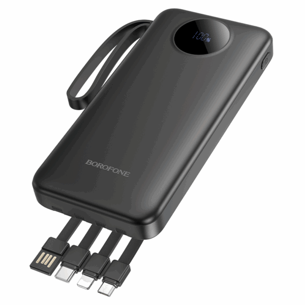 Borofone zunanja baterija powerbank BJ76A 20.000 mAh z LCD-jem  - črna - Image 2