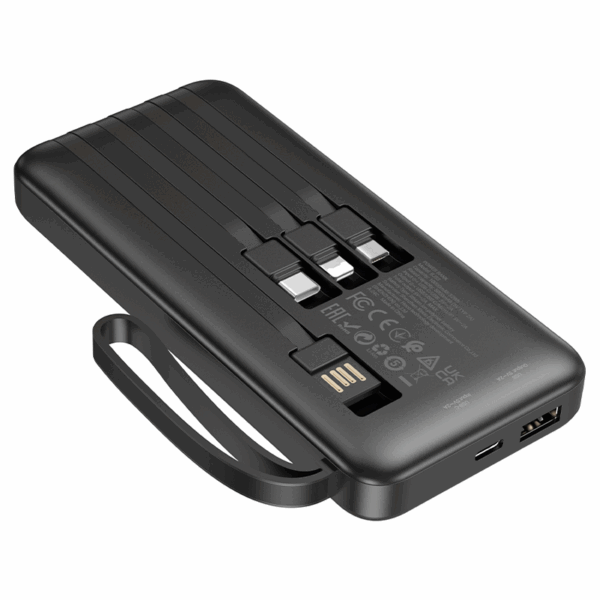 Borofone zunanja baterija powerbank BJ76A 20.000 mAh z LCD-jem  - črna - Image 3