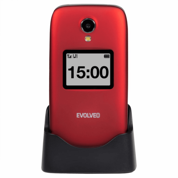 EVOLVEO Easyphone FS EP-771 preklopni telefon na tipke za starejše 4G rdeč - Image 2